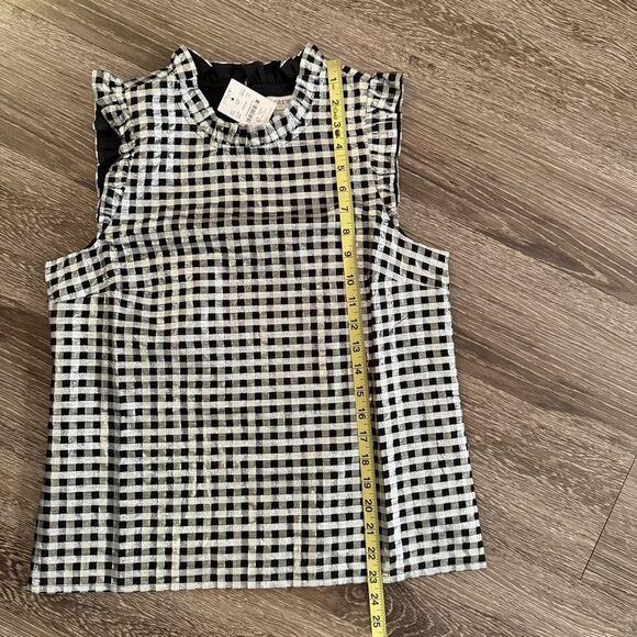 J. Crew Factory Sleeveless ruffleneck top New - Picture 4 of 6